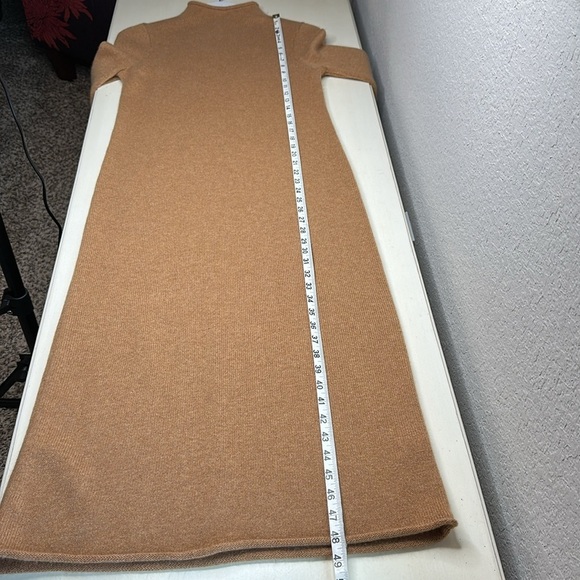 Madewell 100% Cashmere Mockneck Long Sleeve Midi Sweater Dress Size Small - Picture 13 of 14